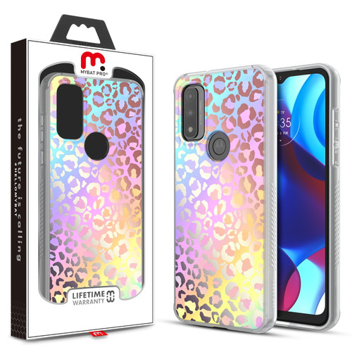 MyBat Pro Mood Series Case for Motorola G Pure - Holographic Leopard